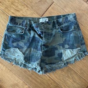 We The Free Camo Shorts